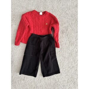 Baby Gap Red Sweater and Sweater Pants Size 12-18mo